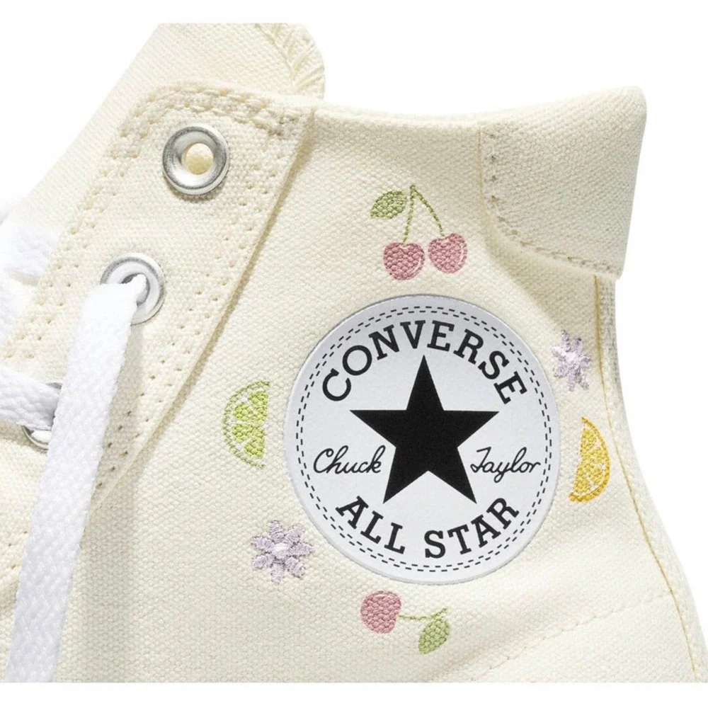 Converse Chuck Taylor All Star Lift Platform High Top Cream Fruit Shoes Women 10